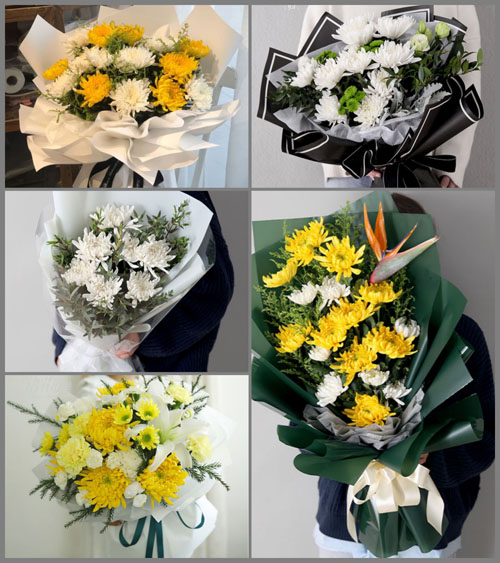山东青岛平度市李园街道东七里河子村白事花束代送